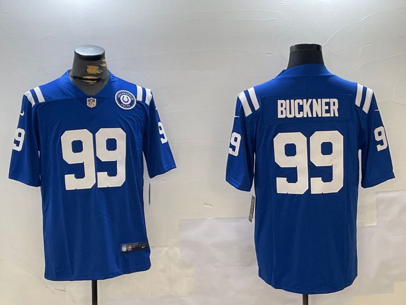 Men Indianapolis Colts #99 Buckner Blue Second generation 2024 Nike Limited NFL Jersey style 2->indianapolis colts->NFL Jersey